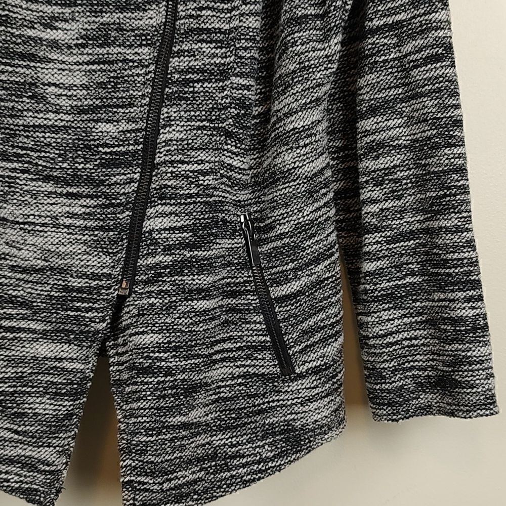 Halogen Knit Asymmetrical Zip Front Moto Jacket - Picture 5 of 13